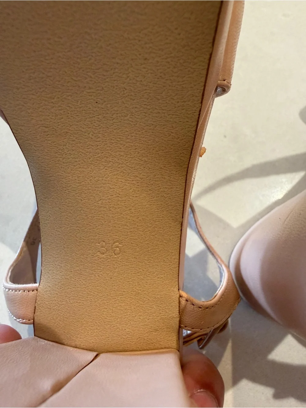 Calipso Nude Chunky Platform Block Heel Sandals 36 US 6